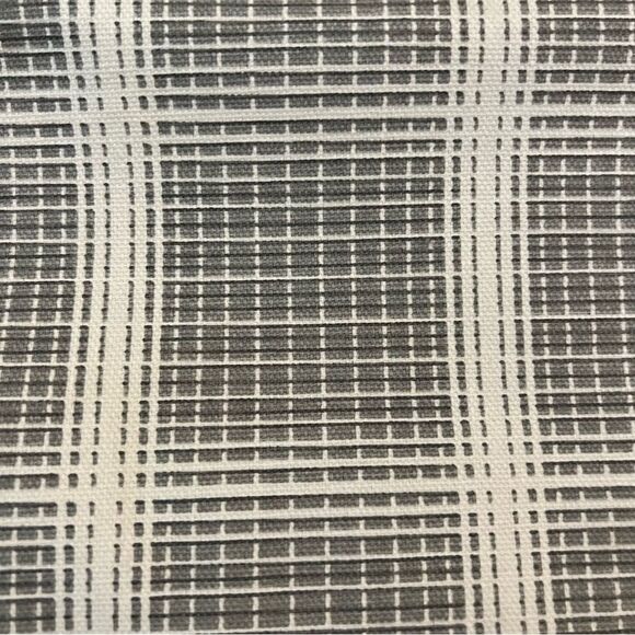 Sina Pearson Momentum Textiles Gray Ivory Plaid with Black Tote Bag NEW - Picture 4 of 11